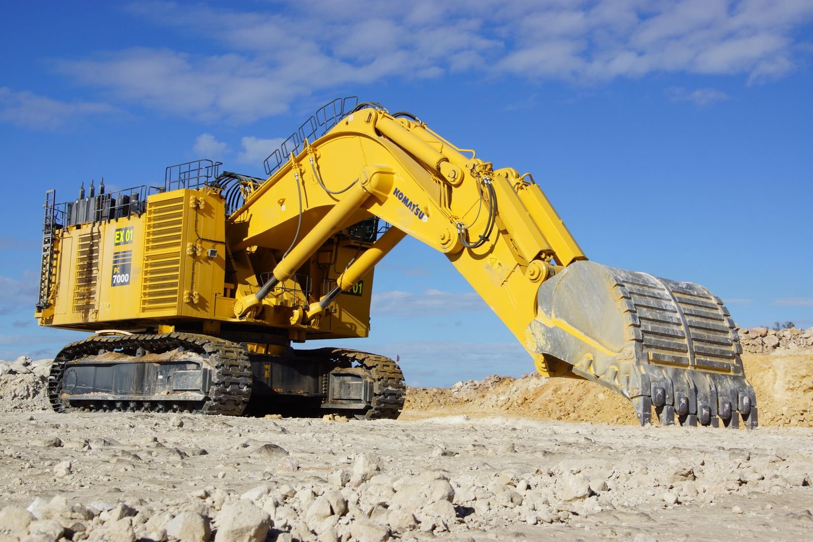 Excavator available for construction and earthmoving work