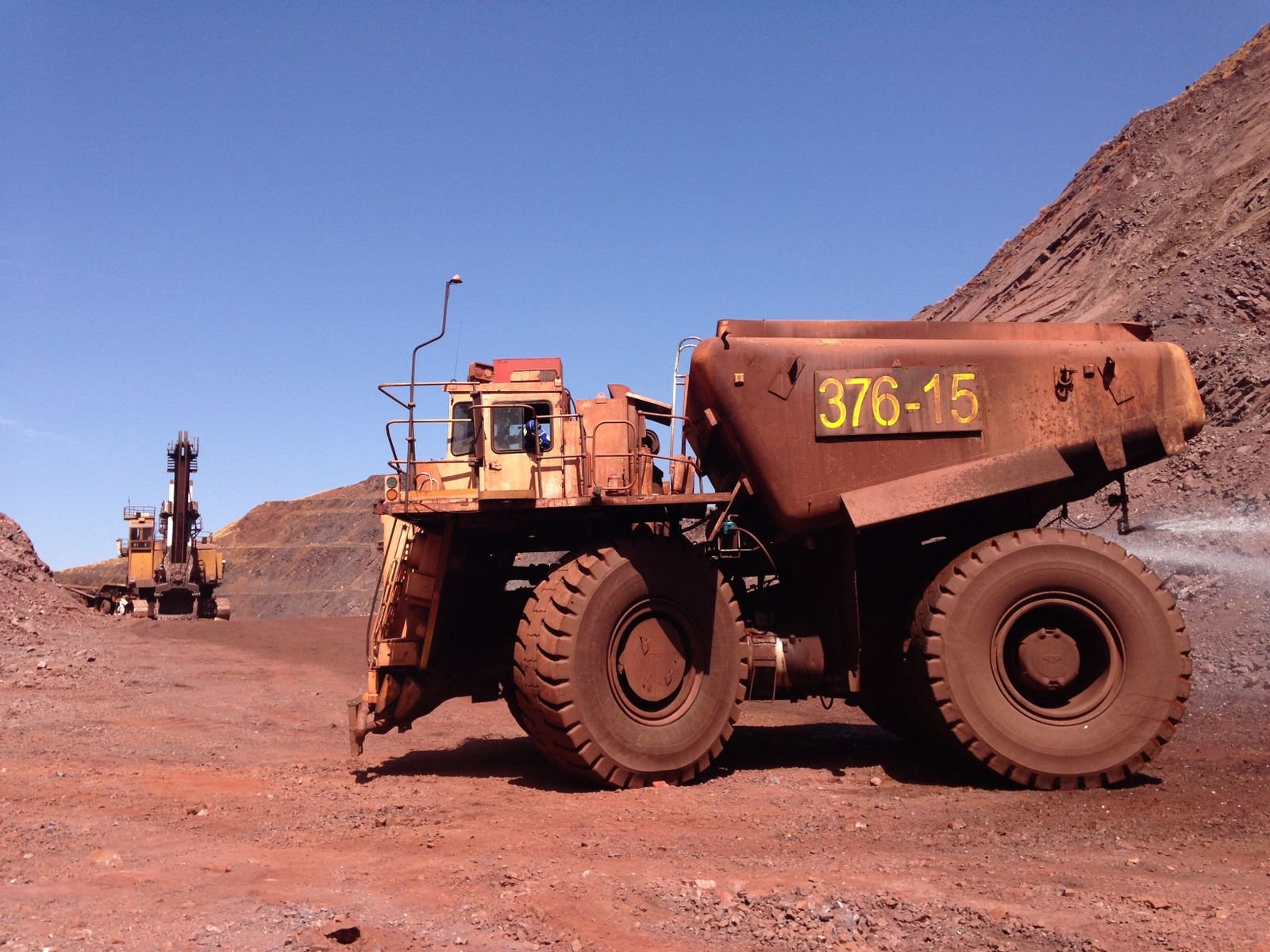 Mining logistics truck operating in a South African industrial setting